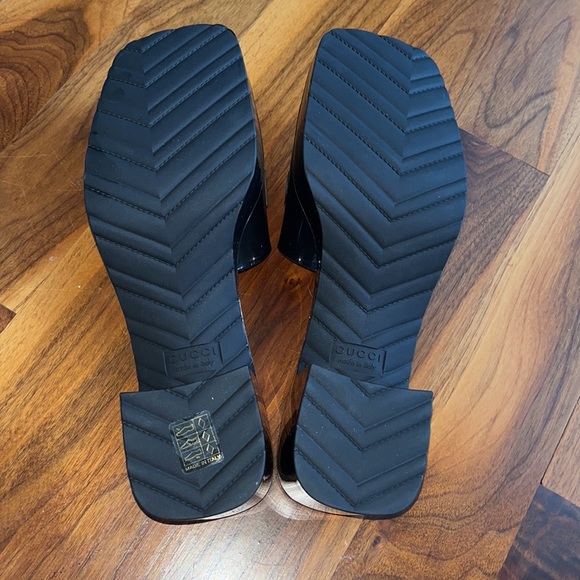 Gucci Rubber Logo Platform Slide Sandal, NEW - Picture 11 of 16